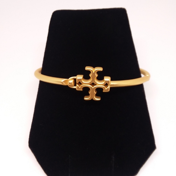 Tory Burch Jewelry Tory Burch Gold Eleanor Hinged Bangle Bracelet